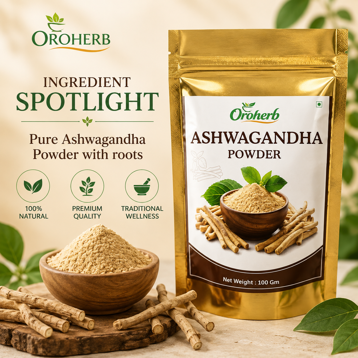 OROHERB Ashwagandha Powder 100g
