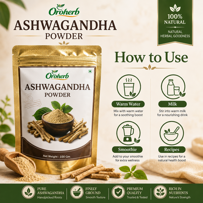 OROHERB Ashwagandha Powder 100g