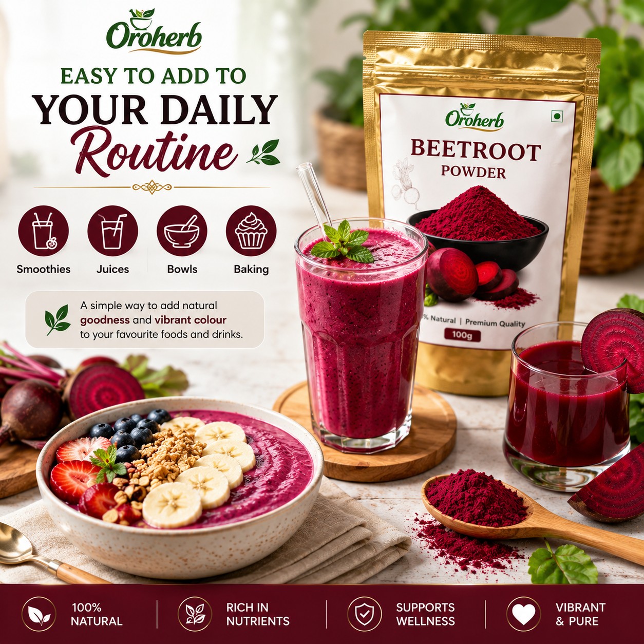 OROHERB Beetroot Powder 100g