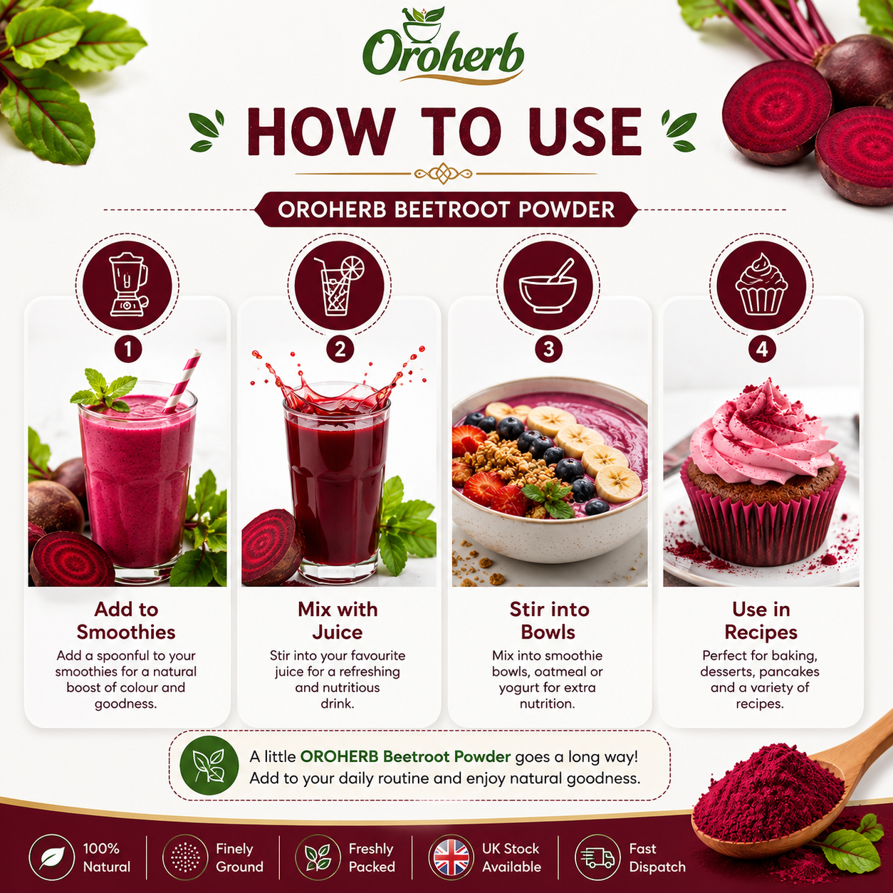 OROHERB Beetroot Powder 100g