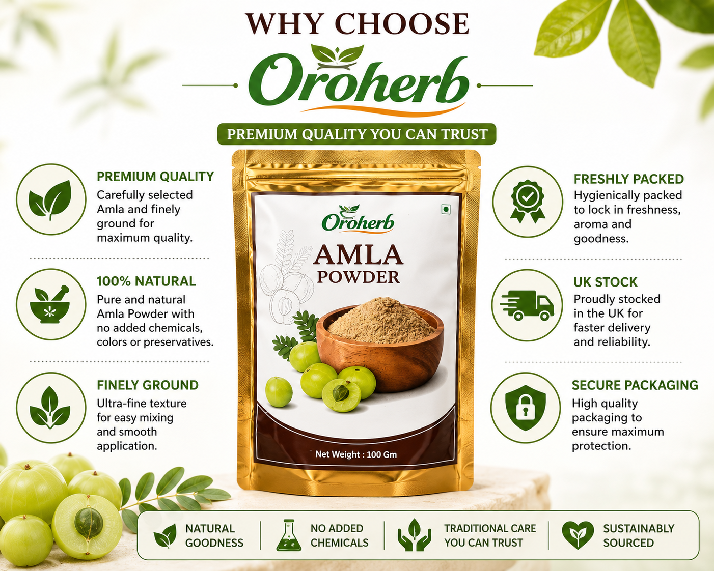 OROHERB Amla Powder 100g